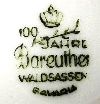 Porzellan von Porzellanfabrik Waldsassen Bareuther & Co.