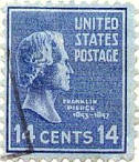 Franklin Pierce on US stamp