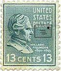 Millard Fillmore on US stamp